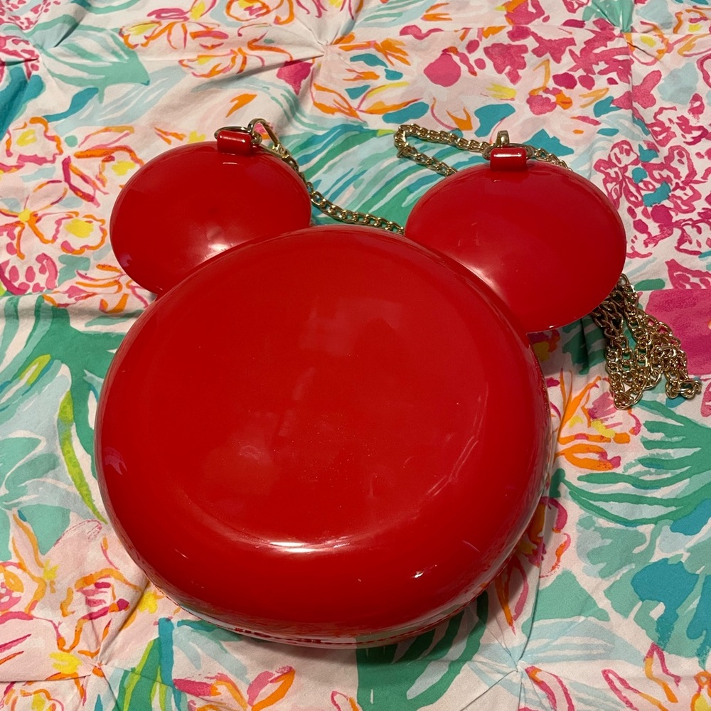 PVC red Mickey head purse